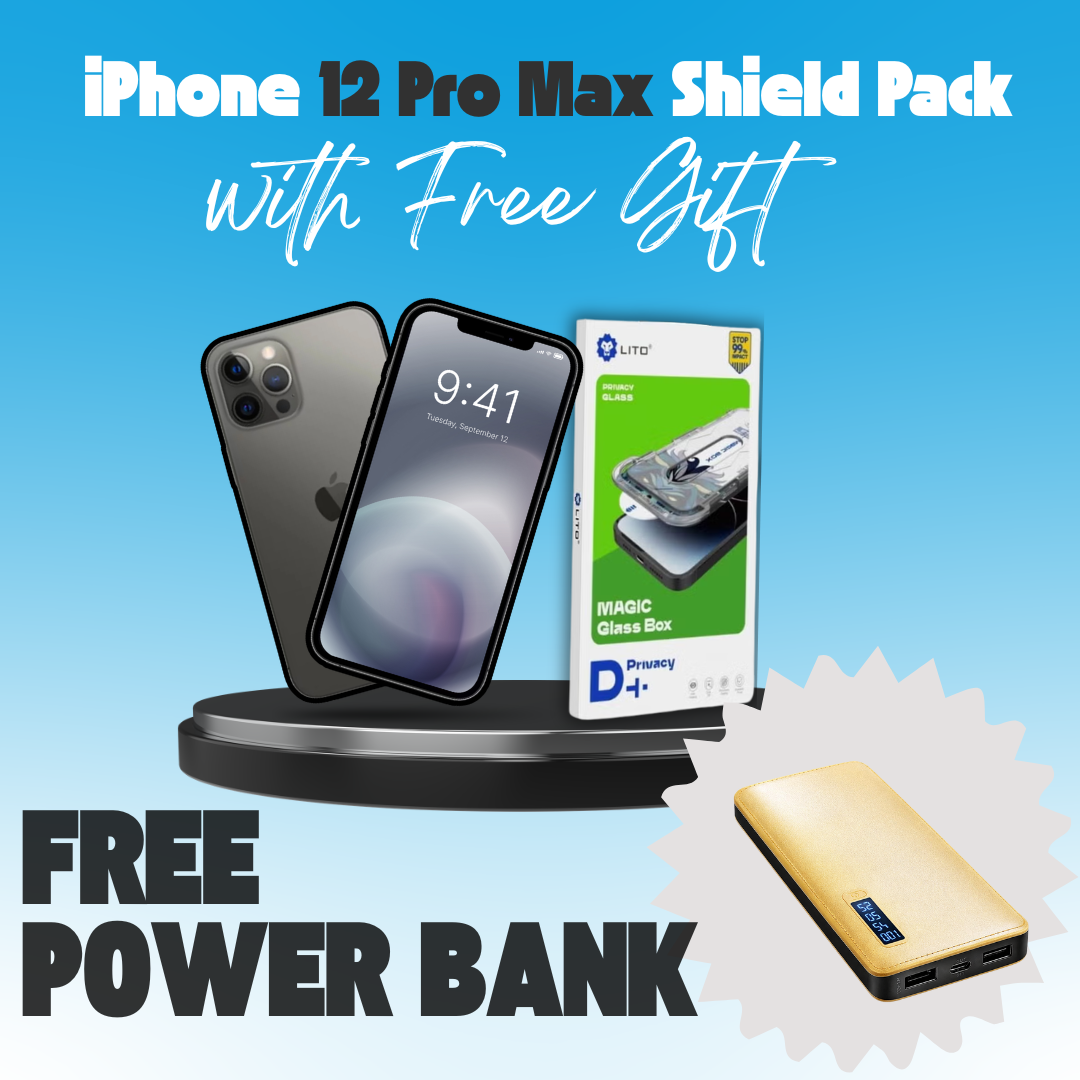 iPhone 12 Pro Max Shield Pack (with Free Gift)