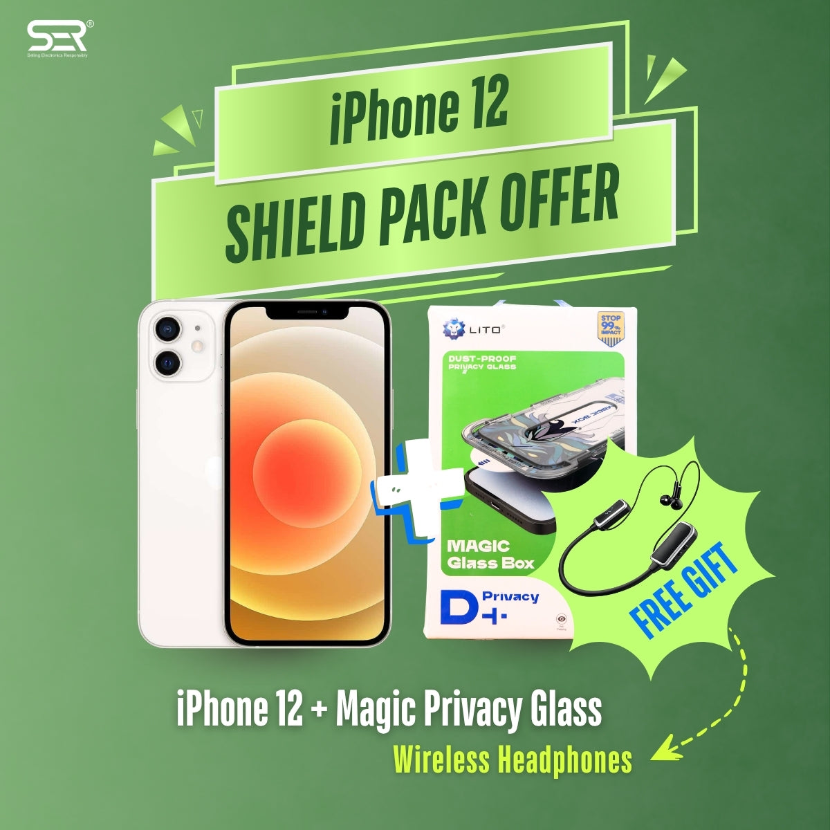 iPhone 12 Shield Pack (with Free Gift)