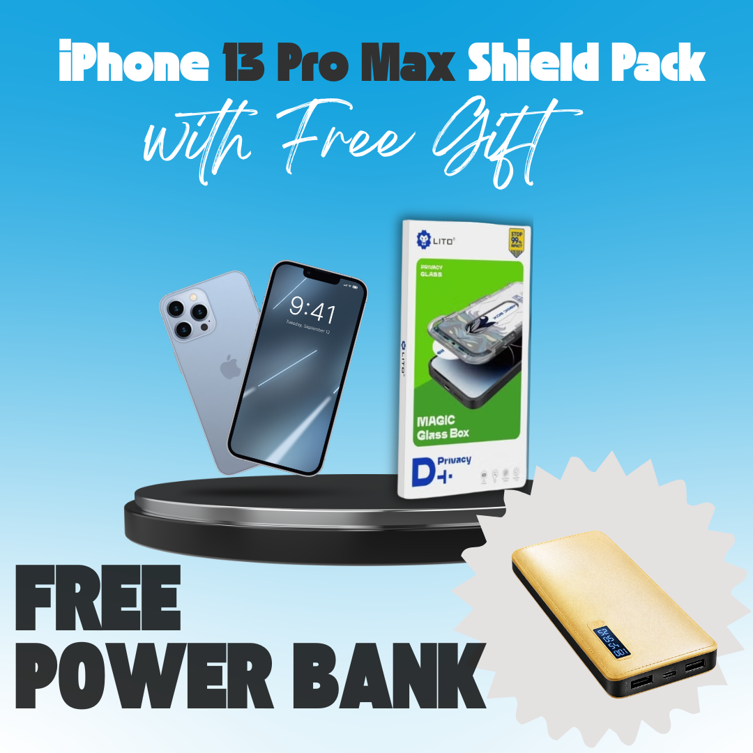 iPhone 13 Pro Max Shield Pack (with Free Gift)