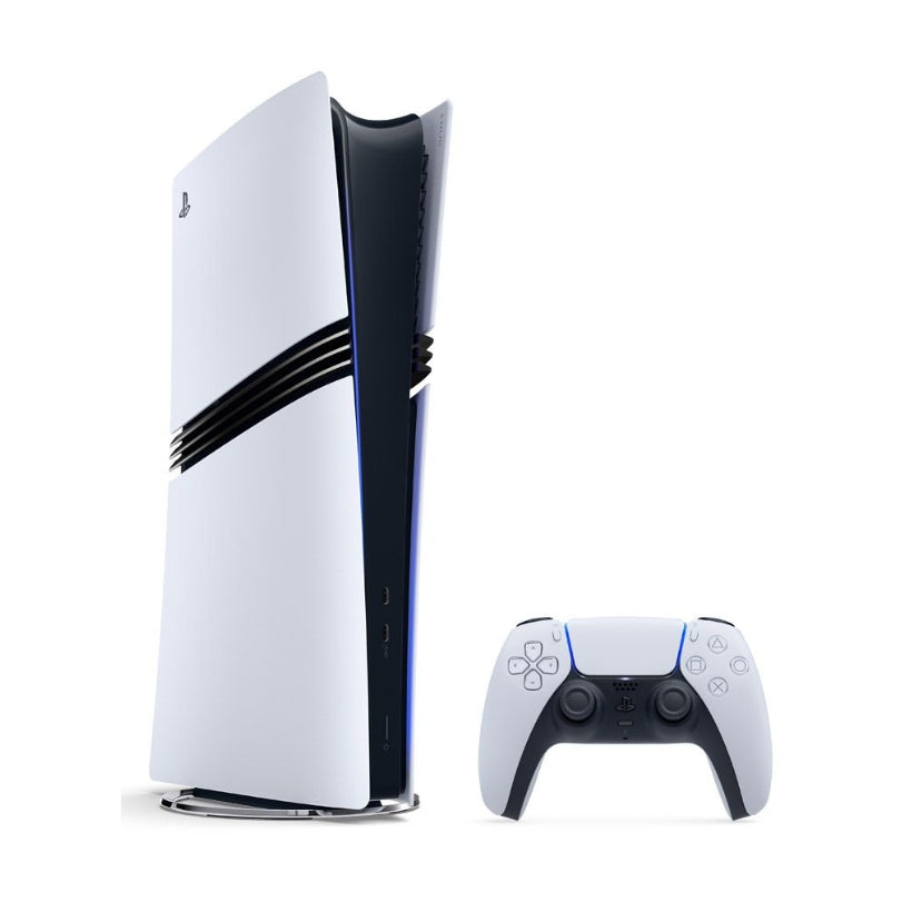 Sony PlayStation 5 Pro Console, Up to 120fps With 120Hz Output, Support 8K Output, 8x Zen 2 Cores at 3.85GHz CPU, Custom RNDA 3 (TBC), 16GB RAM, Custom 2TB SSD, International Version, White | PS5-Pro | INTL VERSION