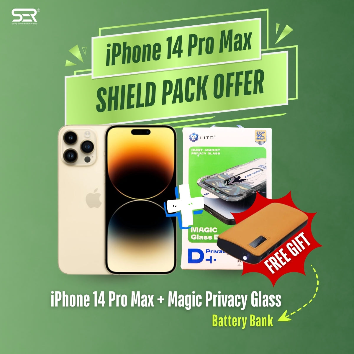 iPhone 14 Pro Max Shield Pack (with Free Gift) - Discount Deals