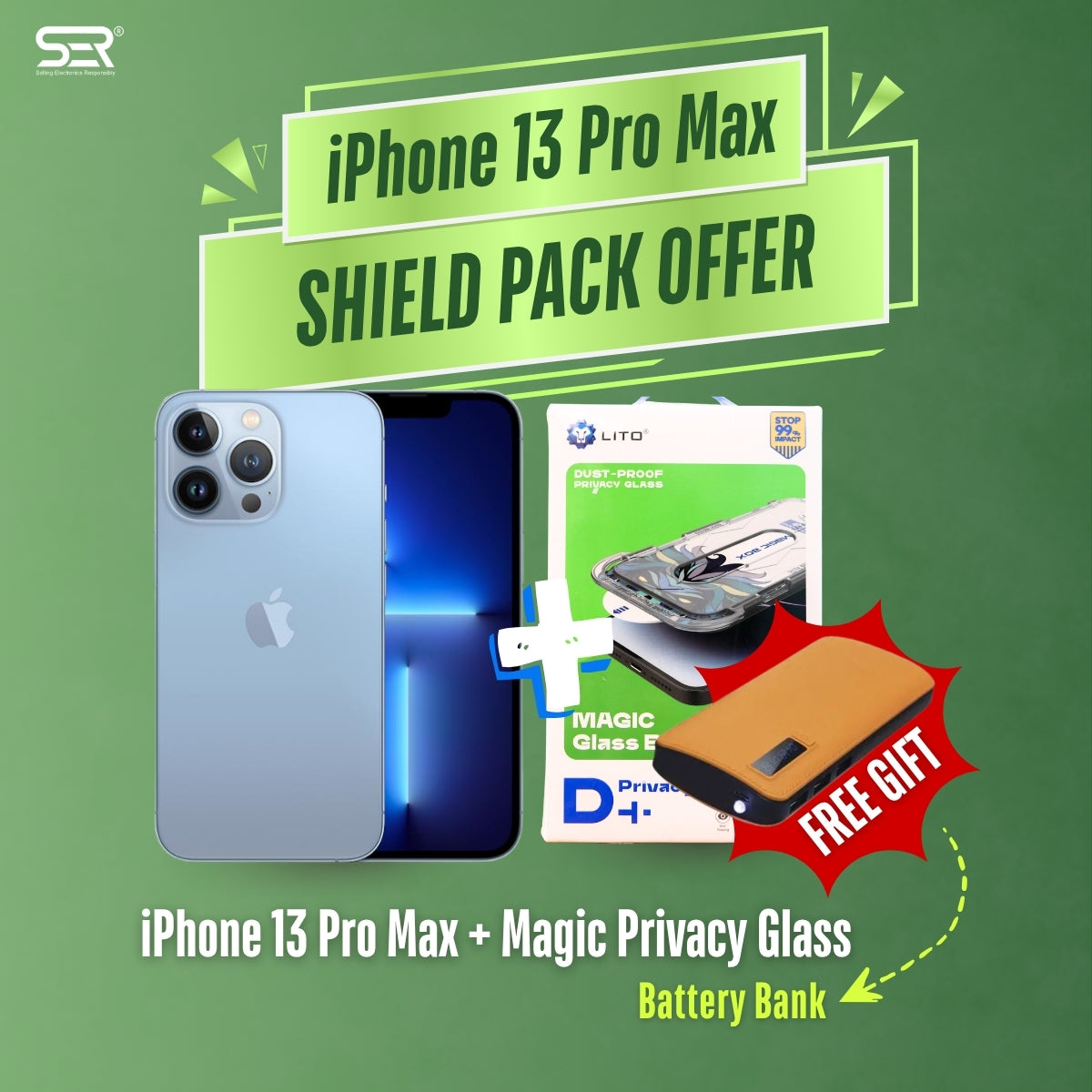 iPhone 13 Pro Max Shield Pack (with Free Gift) - Discounted Deals