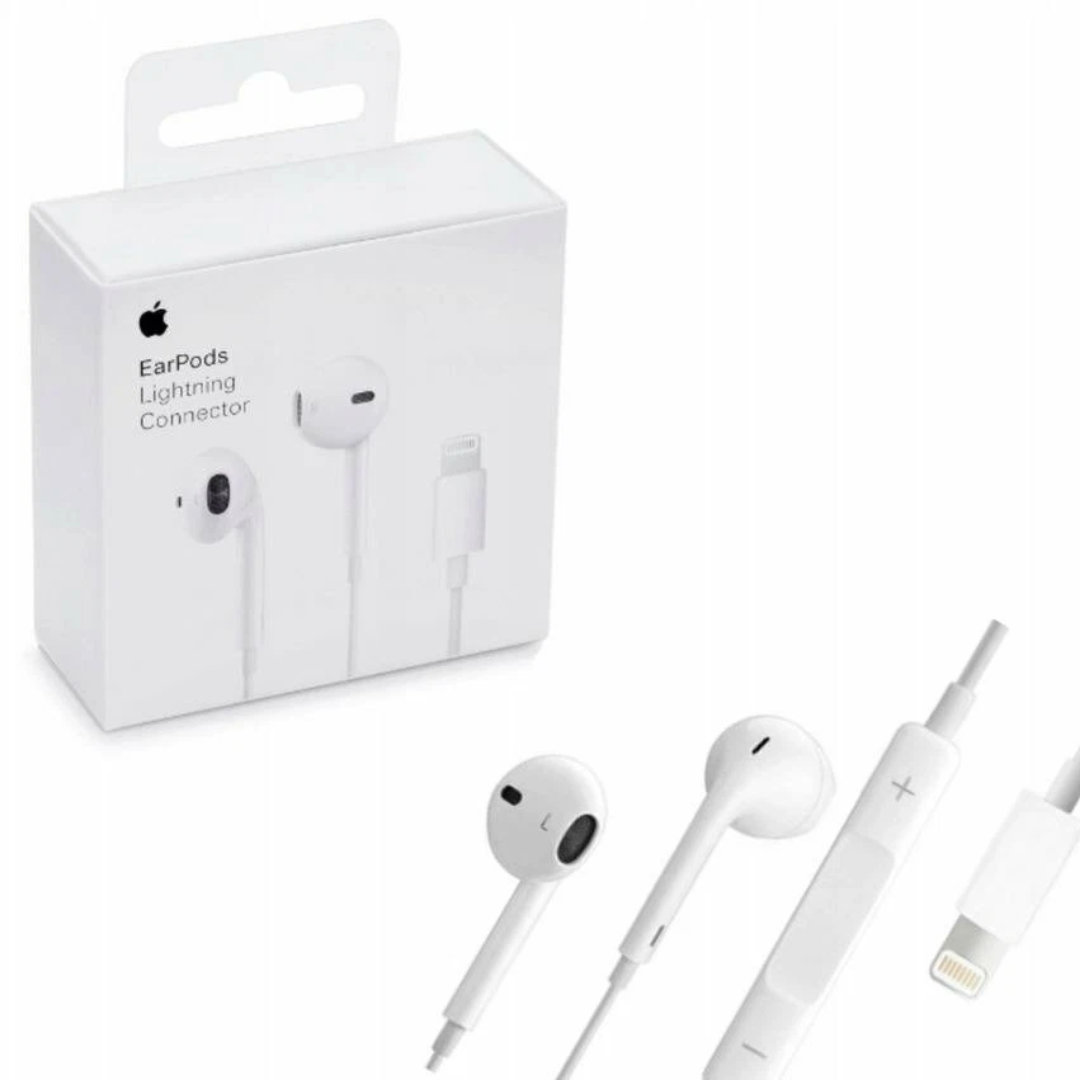 apple earpods with lightning connector wired in_ear headphones with remote and mic