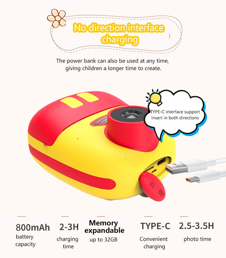 Porodo D10 kids Camera 1080P Full-HD