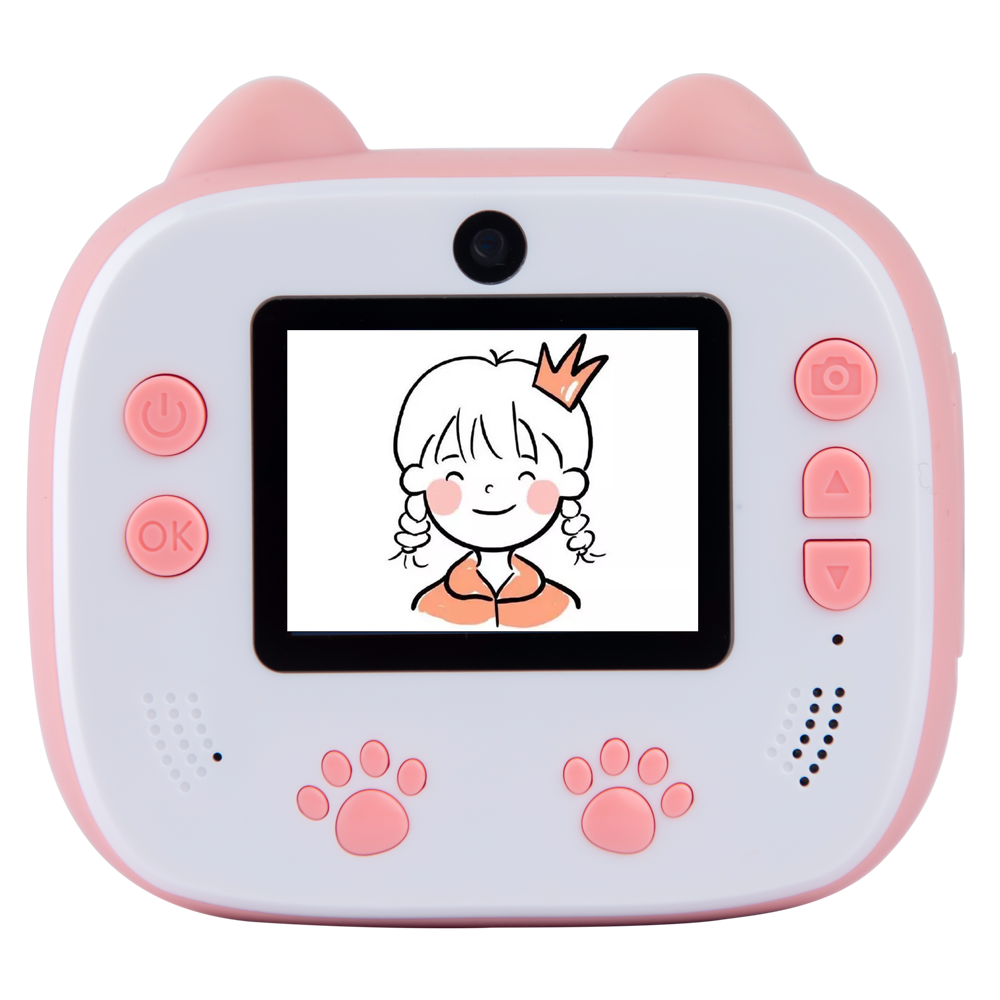 D13 HD Screen Dual Lens Kids Instant Camera Photo Thermal Printer