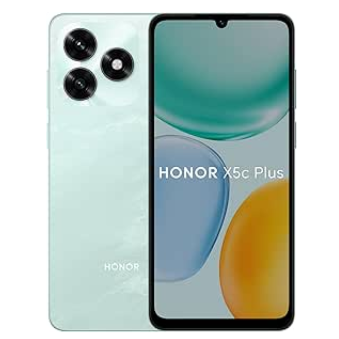 Honor X5c Plus 128GB 4GB RAM in Ocean Cyan color - official smartphone image