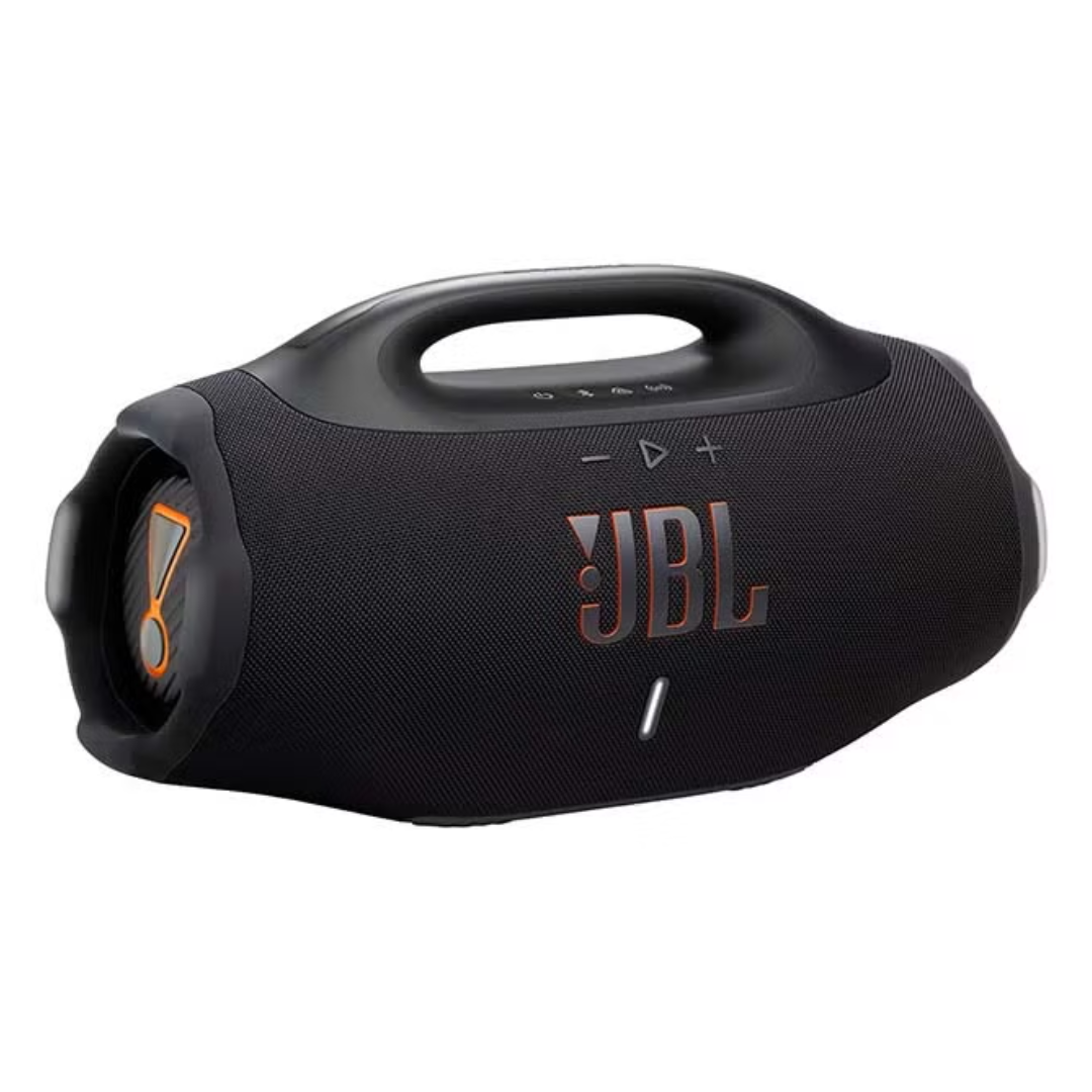 JBL Boombox 4 portable Bluetooth speaker with powerful bass, long battery life, and waterproof design