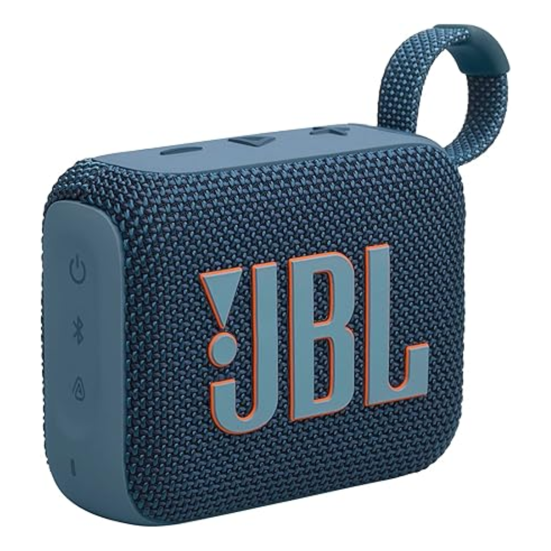 JBL Go 4 ultra_portable Bluetooth speaker with punchy bass blue