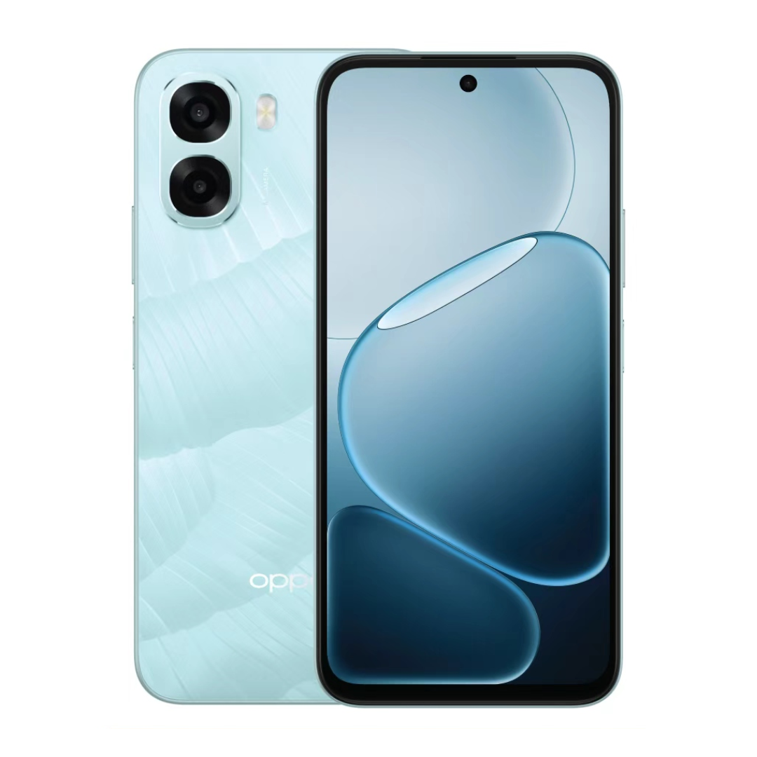 Oppo A6x 4G 128GB 4GB RAM in Ice Blue color - official smartphone image