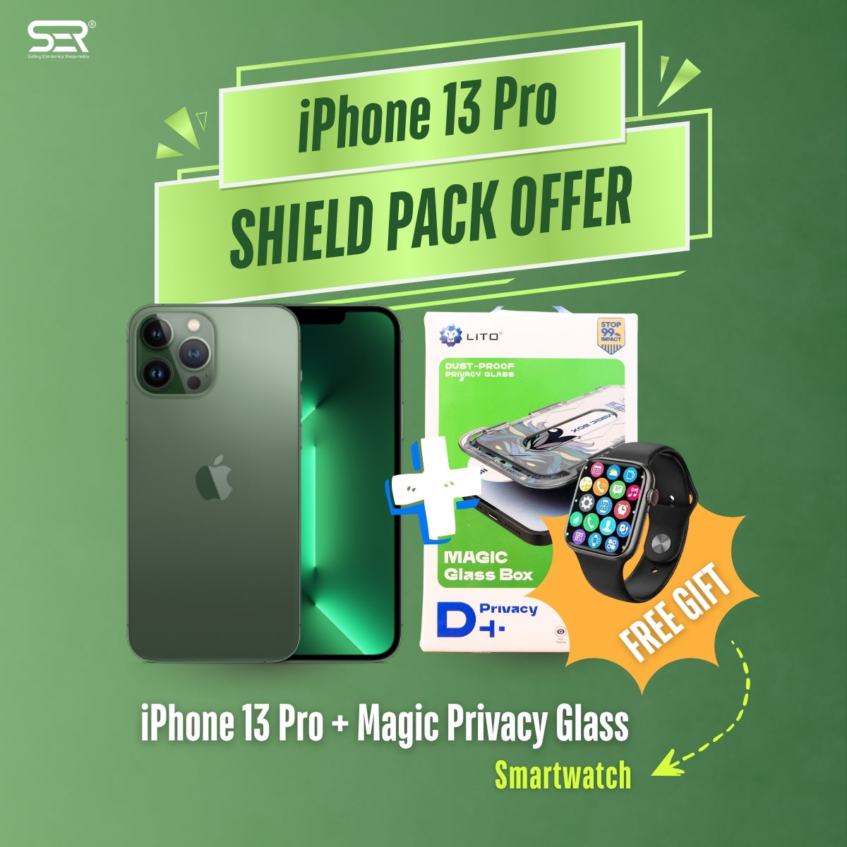 iPhone 13 Pro Shield Pack (with Free Gift) - Discounted Deals