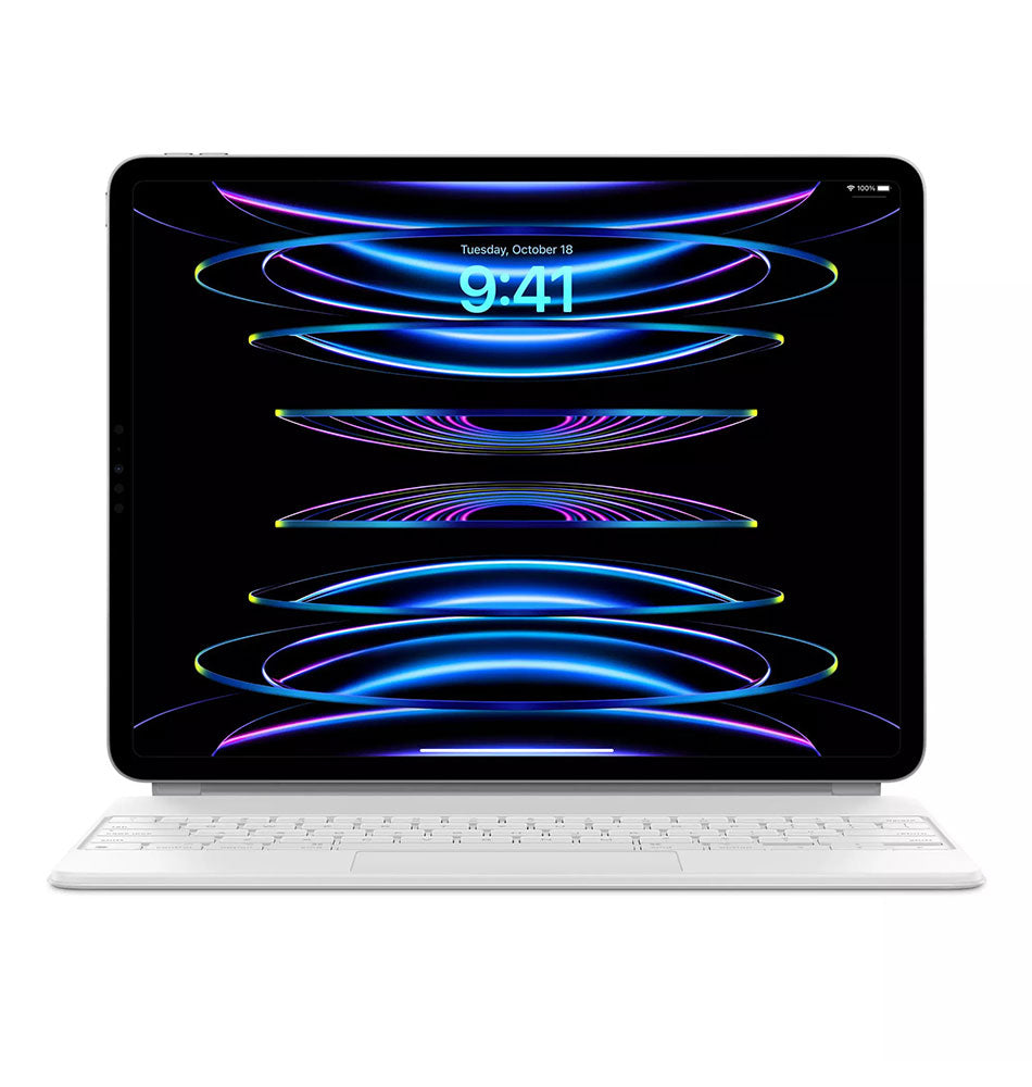 لوحة مفاتيح سحرية باللون الأسود لجهاز Apple iPad Pro مقاس 12.9 بوصة (الجيل الخامس | A2480)