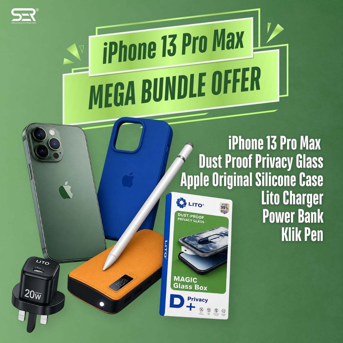 iPhone 13 Pro Max Mega Bundle Offer (With Free Gifts) - Discounted Deals