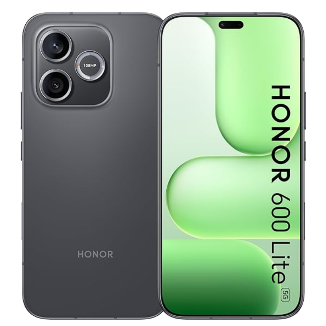 Honor 600 Lite 5G 256GB 8GB RAM in Velvet Black color - official smartphone image