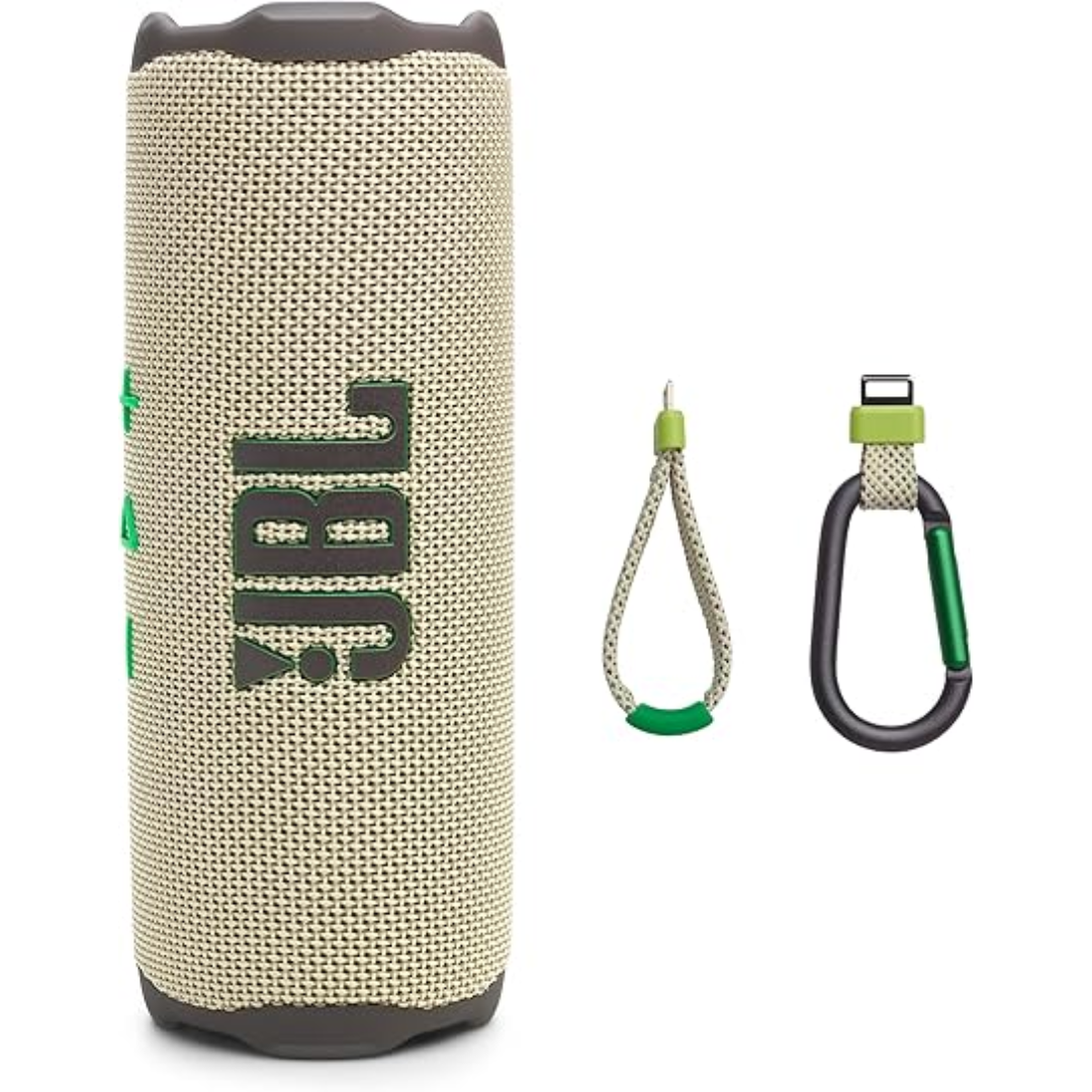 JBL Flip 7 waterproof Bluetooth speaker with enhanced bass sand