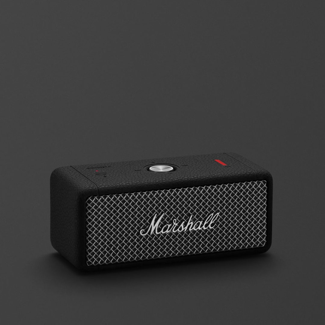 Marshall Emberton II portable Bluetooth speaker with 360_degree sound and rugged design Black 