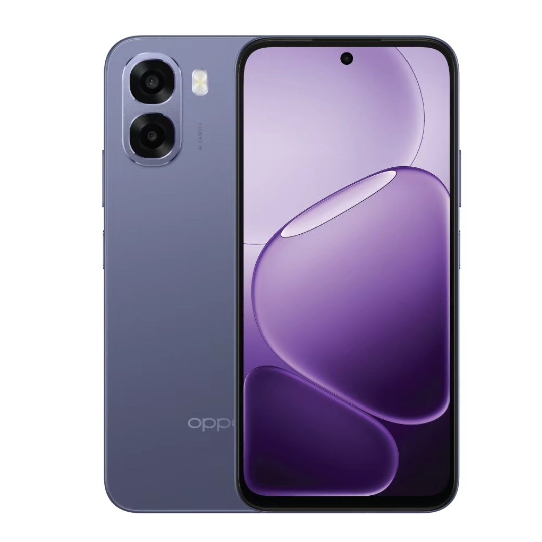 Oppo A6x 4G 128GB 4GB RAM in Plum Purple color - official smartphone image
