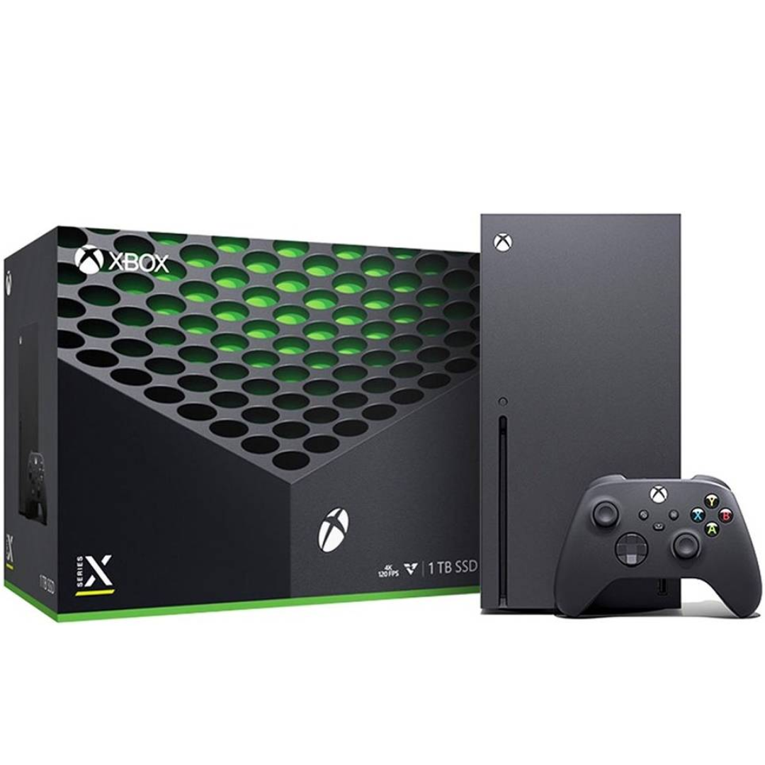 Microsoft Xbox Series X Console, True 4K Gaming & 8K Ready, 16GB GDDR6 Memory, 3D Spatial Audio, Up to 120 FPS, 12 Teraflops of Power, Black
